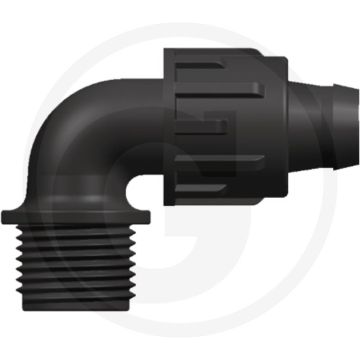 Haakse bocht 90° 3/4" pp-b max. 4 bar
