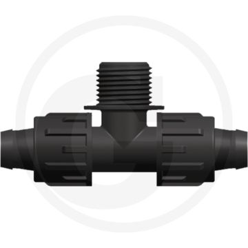 T-stuk 1/2" pp-b 4 bar