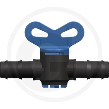 Aftapkraan 25mm buitenbuis-Ø, max. 4 bar werkdruk