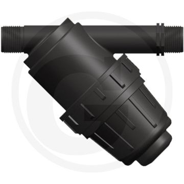 Leiding zeef filter - roestvrijstaal, 150 mazen, 3/4" - lang