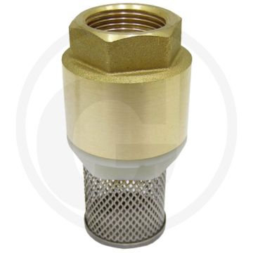 Zuigkorf + voetklep 1 1/4" binnendraad