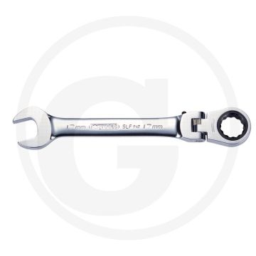 Ks tools gearplus® schanier ringratel-steeksleutel 19 mm - vergrendelbaar met 72 tanden
