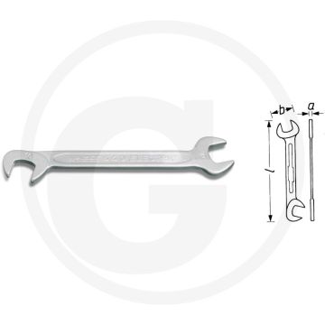 Hazet steeksleutel 3,5 mm - korte, dunne uitvoering - verchroomd - made in germany