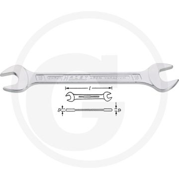 Hazet steeksleutel 5⁄16" x 3⁄8" 140,1 mm chroom-vanadium made in germany