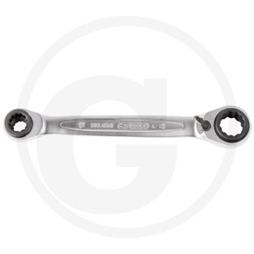 Ks tools 4 in 1 gearplus® ringratelsleutel, omschakelbaar - 72 tanden