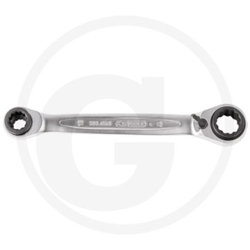 Ks tools 4 in 1 ringratelsleutel, omschakelbaar, 30 x 36 - 32 x 34 mm, 72 tanden