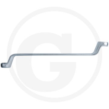 Ks tools Ringschlüssel, gebogen, 5,5 x 7 mm, 165 mm - Flankenabzugs-Profil, dünnwandig, Chrom-Vanadium