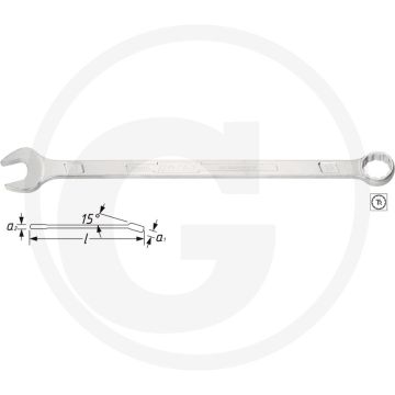 Clé à anneau Hazet 30 mm - extra stable et étendue pour un meilleur transfert de force