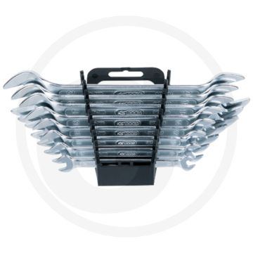 Ks tools classic steeksleutelset, 8-delig, 6 x 7 - 20 x 22 mm - chroom vanadium