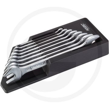 Hazet steeksleutelset 8-delig 6x7 - 21x22 mm chroom-vanadium din 3110/iso 10102