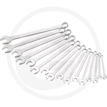 Hazet ring-steeksleutelset 16-delig, sleutelmaten 7-24 mm