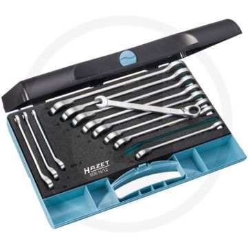 Hazet ratel-ring-steeksleutelset 12-delig, sleutelmaat 8-19mm