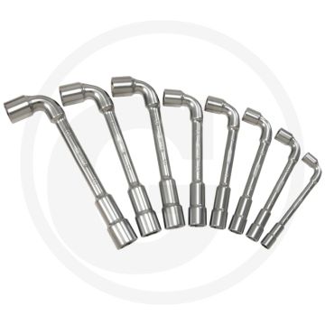 Ks tools ultimateplus dubbele pijpsleutelset, gebogen, 11-delig, 6 - 19 mm - 90° gekröpft