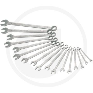 Hazet ring-steeksleutelset 17-delig, sleutelmaten 7-27 mm