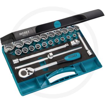 Hazet dopsleutelbitset 1/2" 25-delig met smartcase