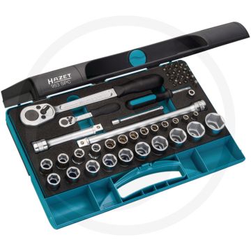 Hazet dopsleutelset, binnenvierkant (robertson) - 47-delig smartcase - made in germany