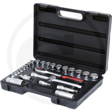 Jeu de clés à douille Ks Tools 3/8" Superlock - 26 pièces, chrome-vanadium, mallette en plastique