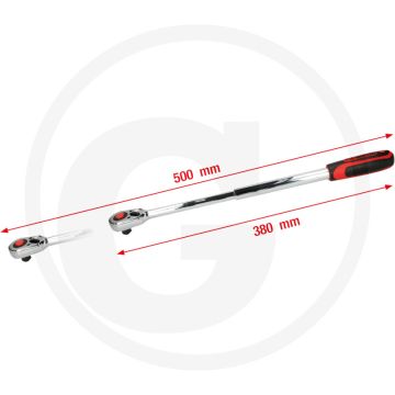 Ks tools cliquet télescopique 1/2" chromeplus® 36 dents - couple max 610 nm