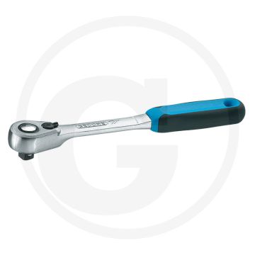 Clé à cliquet Gedore à denture fine, avec levier de changement et bouton de déclenchement, 12,5 mm (1/2"), 270 mm