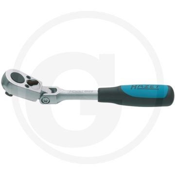 Clé à cliquet réversible Hazet avec articulation 6.3 (1/4") - longueur 135mm