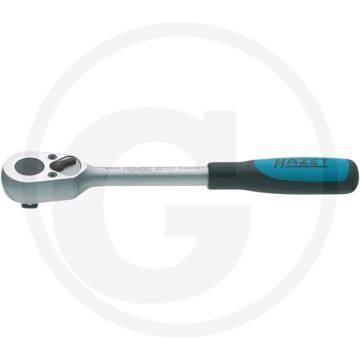 Clé à cliquet réversible Hazet 10 (3/8") - longueur 199 mm, 30 dents, chrome vanadium