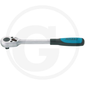 Cliquet commutable Hazet - sortie 12,5 mm (1/2"), 32 dents, chrome vanadium
