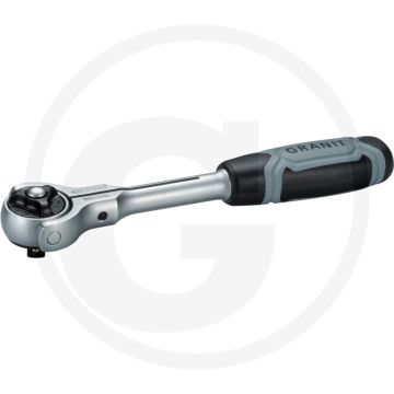 Black edition 1/4" omschakelbare ratel, 90 tanden met draaibare kop - 153mm lengte