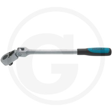 Clé à cliquet réversible Hazet avec articulation 10 (3/8") - longueur 276 mm, 30 dents, chrome-vanadium