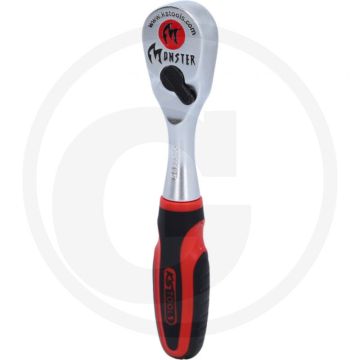 Ks tools Clé à cliquet réversible pour embouts 1/4" - 80 dents, poignée ergonomique