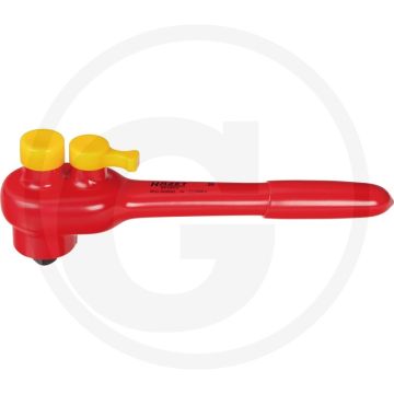 Hazet omschakelbare ratel geïsoleerd - 194mm lengte, 30 tanden