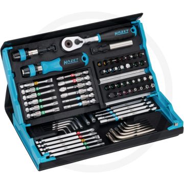 Hazet smartcase bit-satz 31 bits 25 mm, 12 bits 50 mm, 12 bits 89 mm - compact en duurzaam hardschalig ontwerp