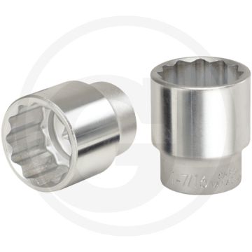 Ks tools 3/4" kort 12-kant dopsleutel, 50mm - chroom vanadium
