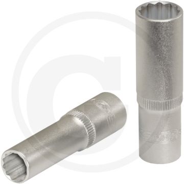 Ks tools 3/8" 12-kant dopsleutel, lang, 9 mm - lange uitvoering, chroom vanadium