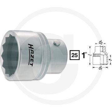 Hazet 12-kant dopsleutel - sleutelmaat: 80 mm