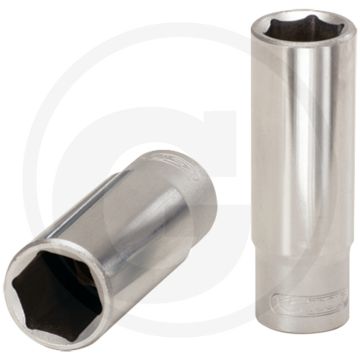 Ks tools 1/2" classic zeskant dopsleutel, lang, 13 mm - 6-kant, flanktraction-profil, 76mm