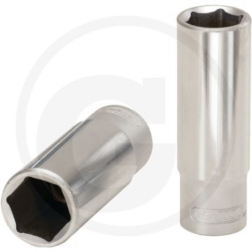 Ks tools 1/4" classic zeskant dopsleutel, lang, 4 - 6-kant, flanktraction-profil, 50mm