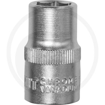 Black edition black edition 1/2" dop, 13 mm - zeskant, zonder bit, 38 mm lengte