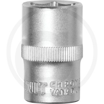 Black edition black edition 1/2" dop, 17 mm - zeskant, zonder bit, 38 mm lang