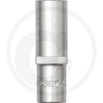 Black edition black edition 1/2" zeskant dop, lang, 17 mm - lengte 75mm