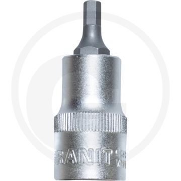 Black edition black edition 1/2" bit-dopsleutel voor binnenzeskant-s - sleutelmaat: 4