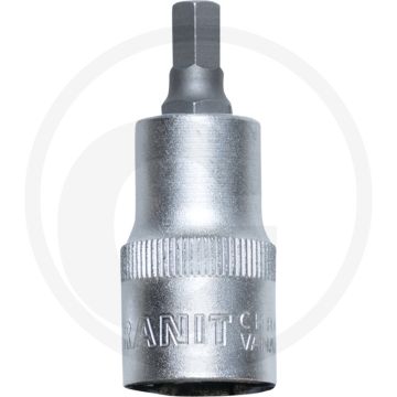 Black edition black edition 1/2" bit-dopsleutel voor binnenzeskant-s - sleutelmaat: 7
