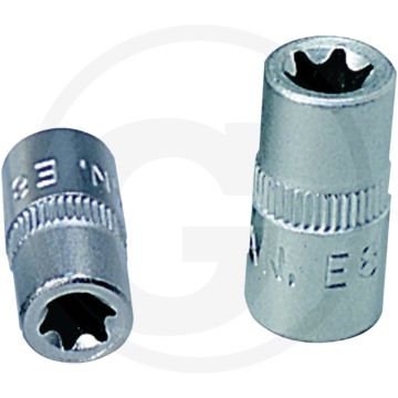 Ks tools Clé à douille 1/4" tx-e, e4 - torx-e, 25x8x15mm, chrome vanadium