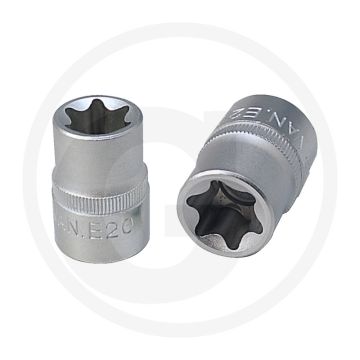 Ks tools 1/2" tx-e-dopsleutel, e12 - torx-e, 38mm lengte