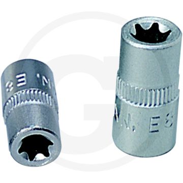 Ks tools 1/4" tx-e-dopsleutel, e11 - torx-e, 25x16x16mm, chroom vanadium
