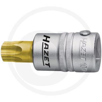 Clé à douille Hazet embout torx® t100 80mm en acier spécial étamé