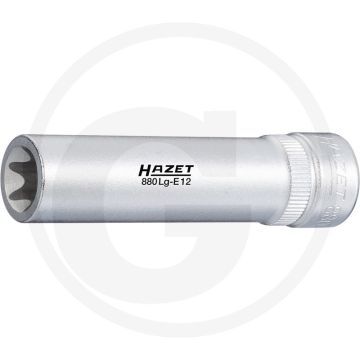 Hazet dopsleutelbit torx® e10 3/8" 65mm chroom-vanadium