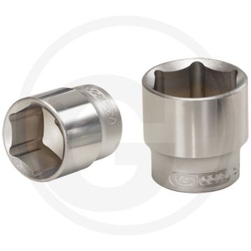 Ks tools 3/8" classic zeskant dopsleutel, 14 mm - flanktraction-profil, 6-kant, chrom vanadium