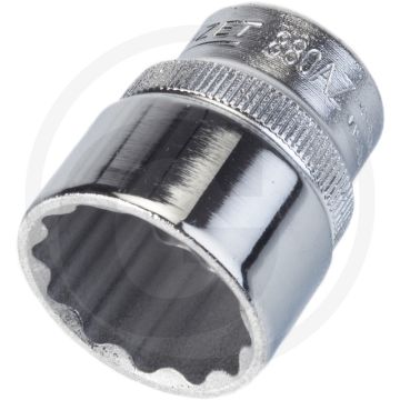 Clé à douille à 12 pans Hazet 25/32" 3/8" en chrome-vanadium