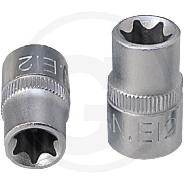 Ks tools Clé à douille TX-E 3/8", E5 - Torx-E, longueur 28 mm