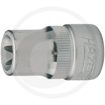 Embout de clé à douille Hazet Torx® E10 - longueur 28 mm, chrome-vanadium